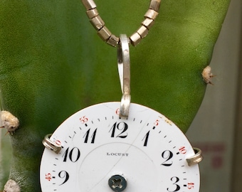 Vintage Pocket Watch Dial Pendant