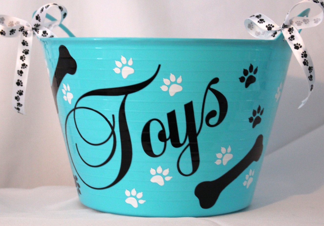 dog toy basket personalized