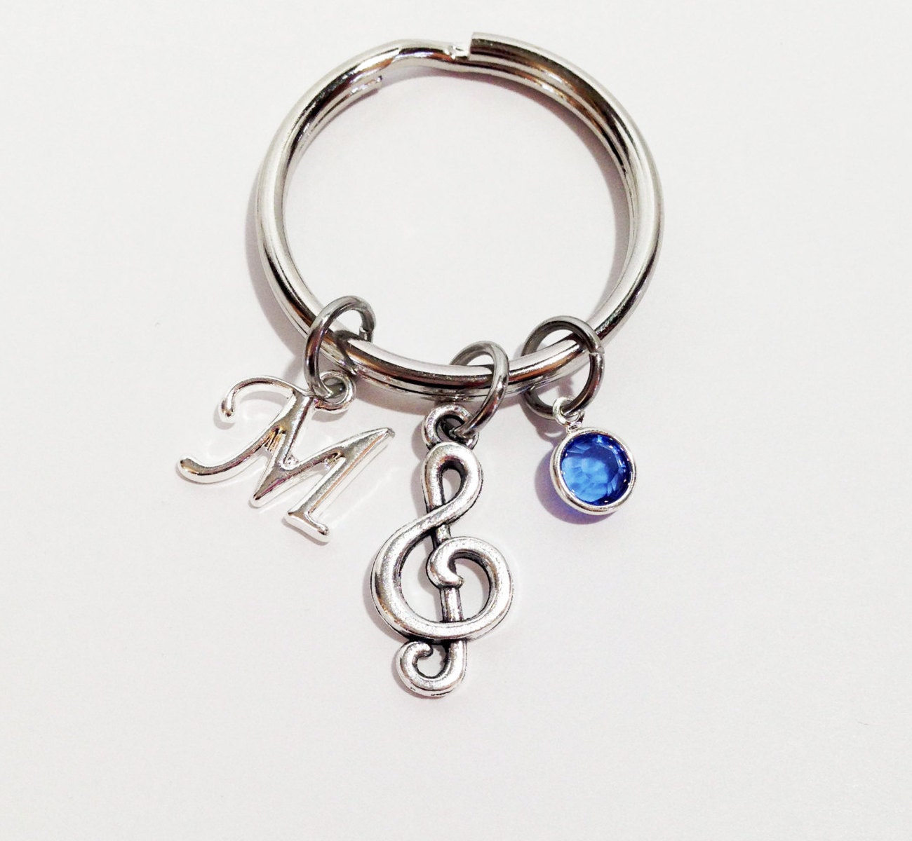 Music Keychain Personalized Music Keychain by SincereImpressions