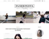 Wordpress theme - Wordpress Template - Feminine wordpress theme - Responsive WordPress Theme - Blog template - Fashionista