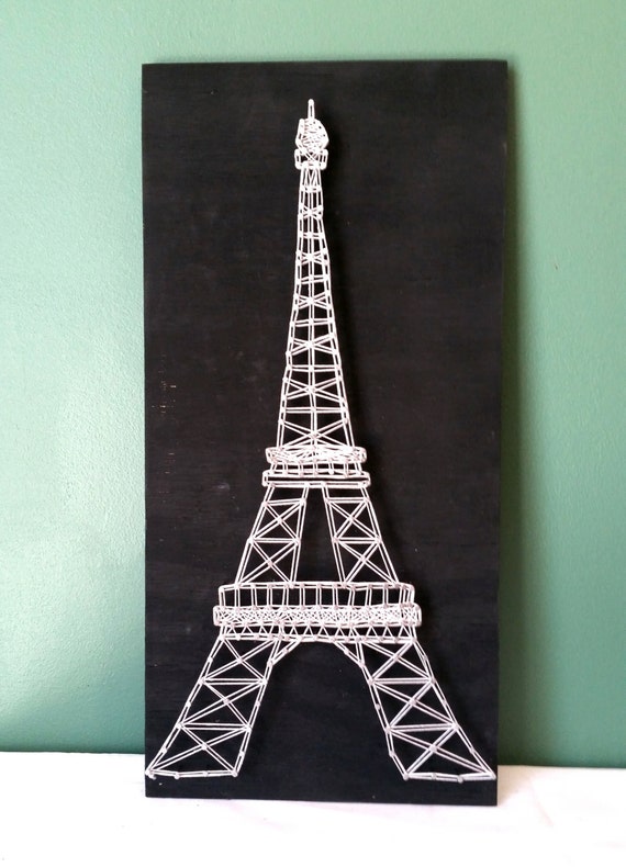 Eiffel Tower String Art Sign Made to Order