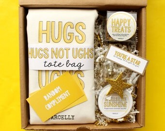 Cheer Up Care Package. Sunshine Gift Box. Thinking of You Gift. Get Well Package. Bad Day Gift. Gift Basket for Her. Sympathy Gift Basket.
