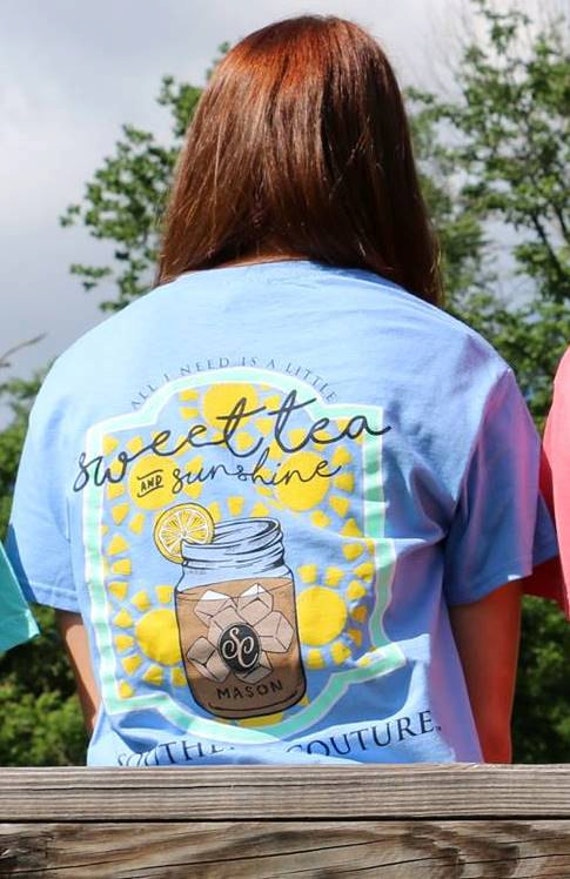 Southern Couture Sweet Tea & Sunshine Mason by SimplyCuteCottons