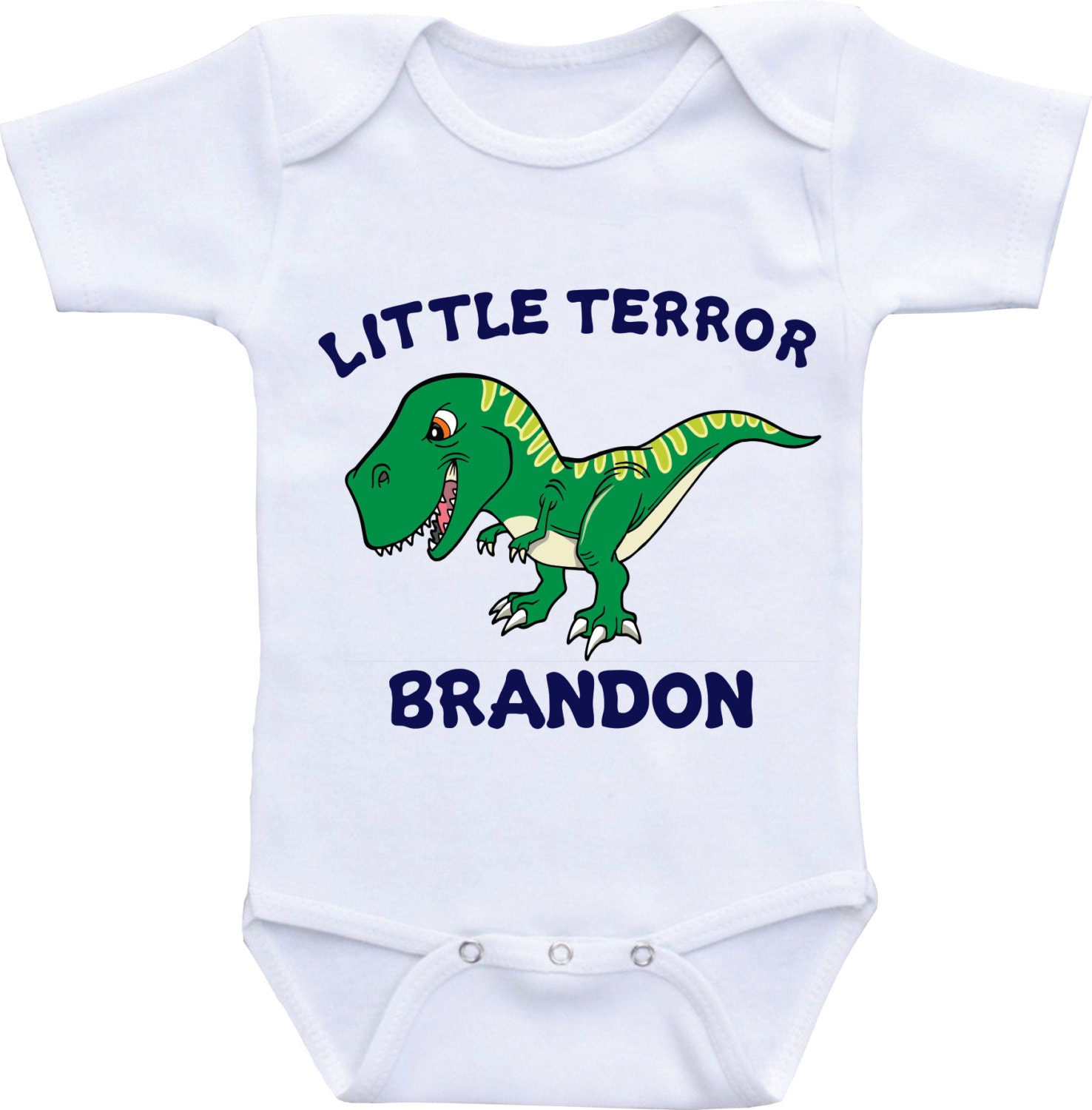 Personalized Baby Onesie Dinosaur Personalized Onesie Boy