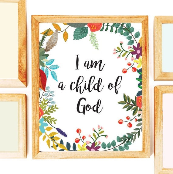 I Am A Child Of God Printable Coloring Pages 6