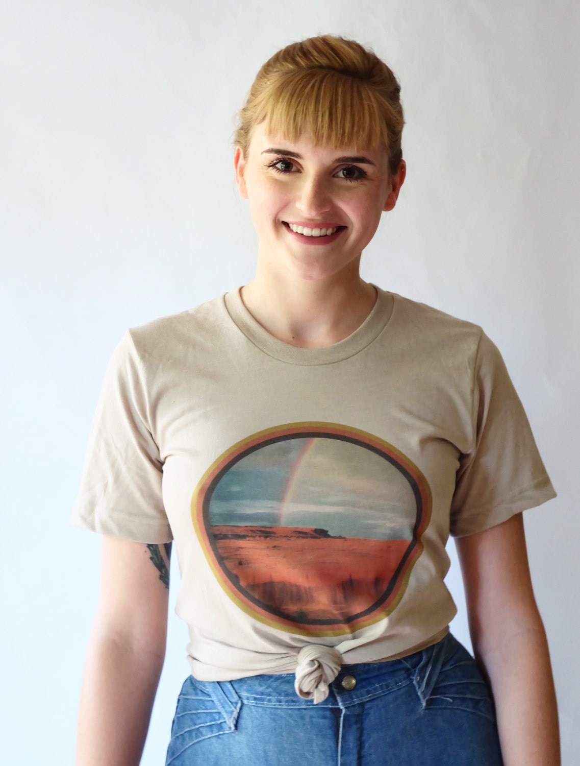 Desert Landscape T Shirt Vintage T Shirt Women's Vintage