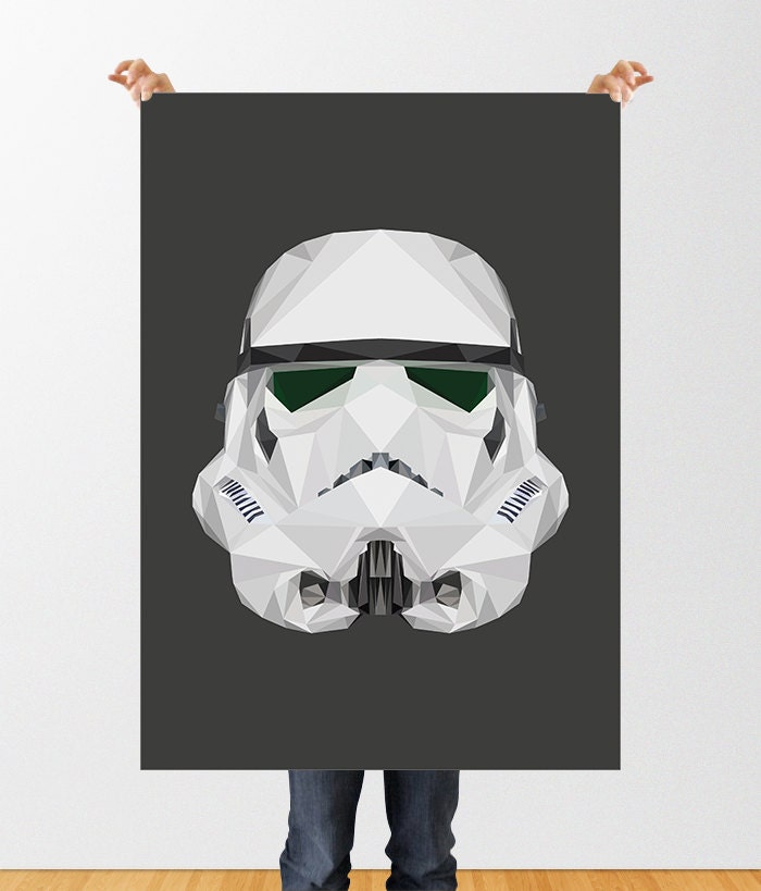 Star Wars Stormtrooper Print Instant Download Low Poly Storm