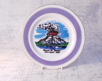 Vulcano piastra Wall - Mount St Helens - eruzione - regalo per geologo - parete arte - storico Plate - piastra a muro St Helens Souvenir