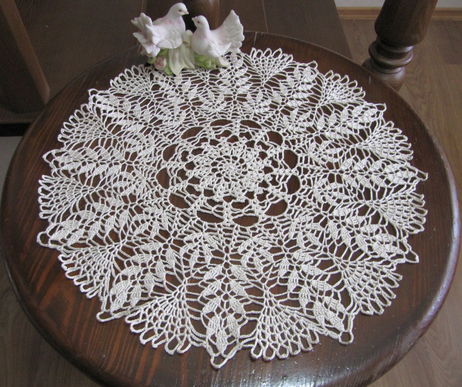 Beige Decor Crochet Lace Doily Table Decor Home Accessory