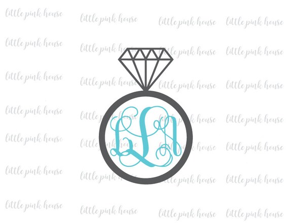 Download Wedding Monogram Ring Monogram Wedding Ring SVG Bride