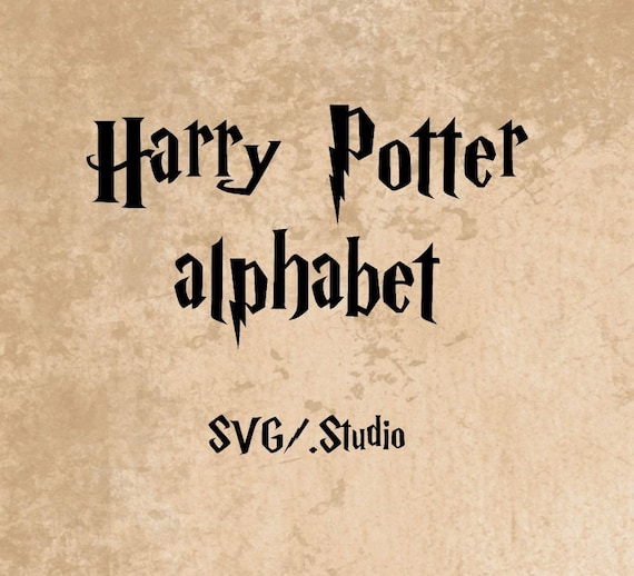 harry potter font svg and studio wizard Font by OhThisDigitalFun