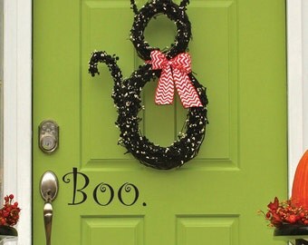 Halloween Door Decal | Boo Decal | Halloween Decor | Fall Door Decal | Fall Decor | Halloween Decoration | Halloween Party Decor