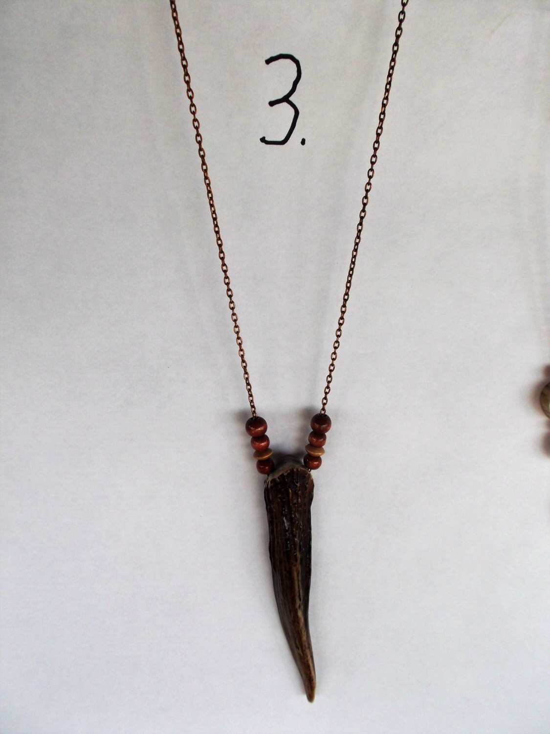 Dragon Fang 20 Brass Chain Necklace w/ Large 5.5