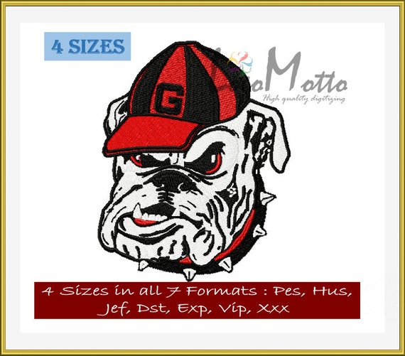 GEORGIA BULLDOGS 2 EMBROIDERY Designs Varsity College By LogoMotto