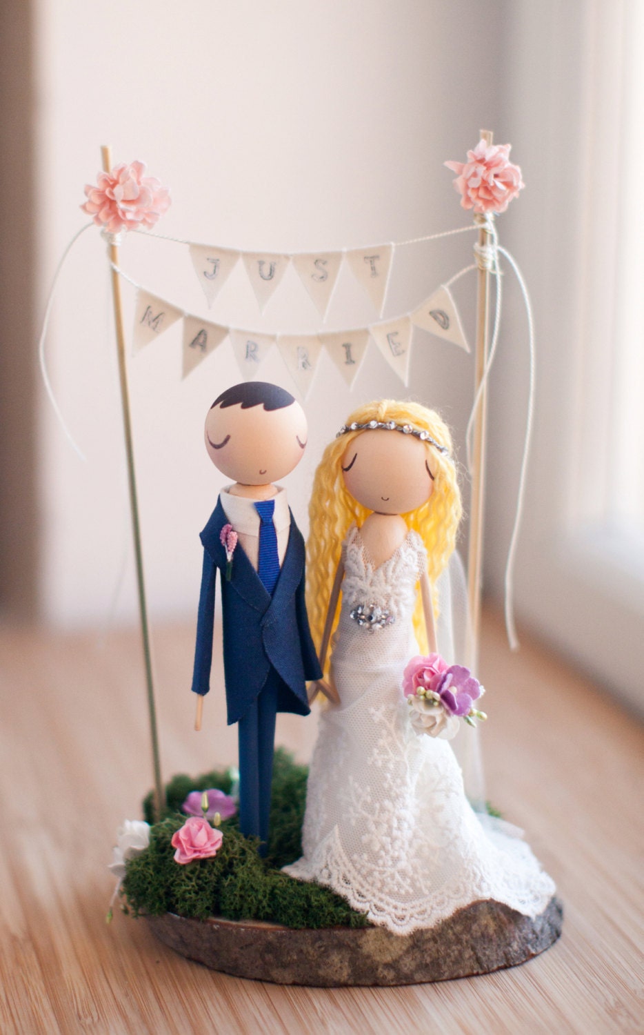Rustic Wedding Cake Topper Boho Cake Topper Boho Wedding