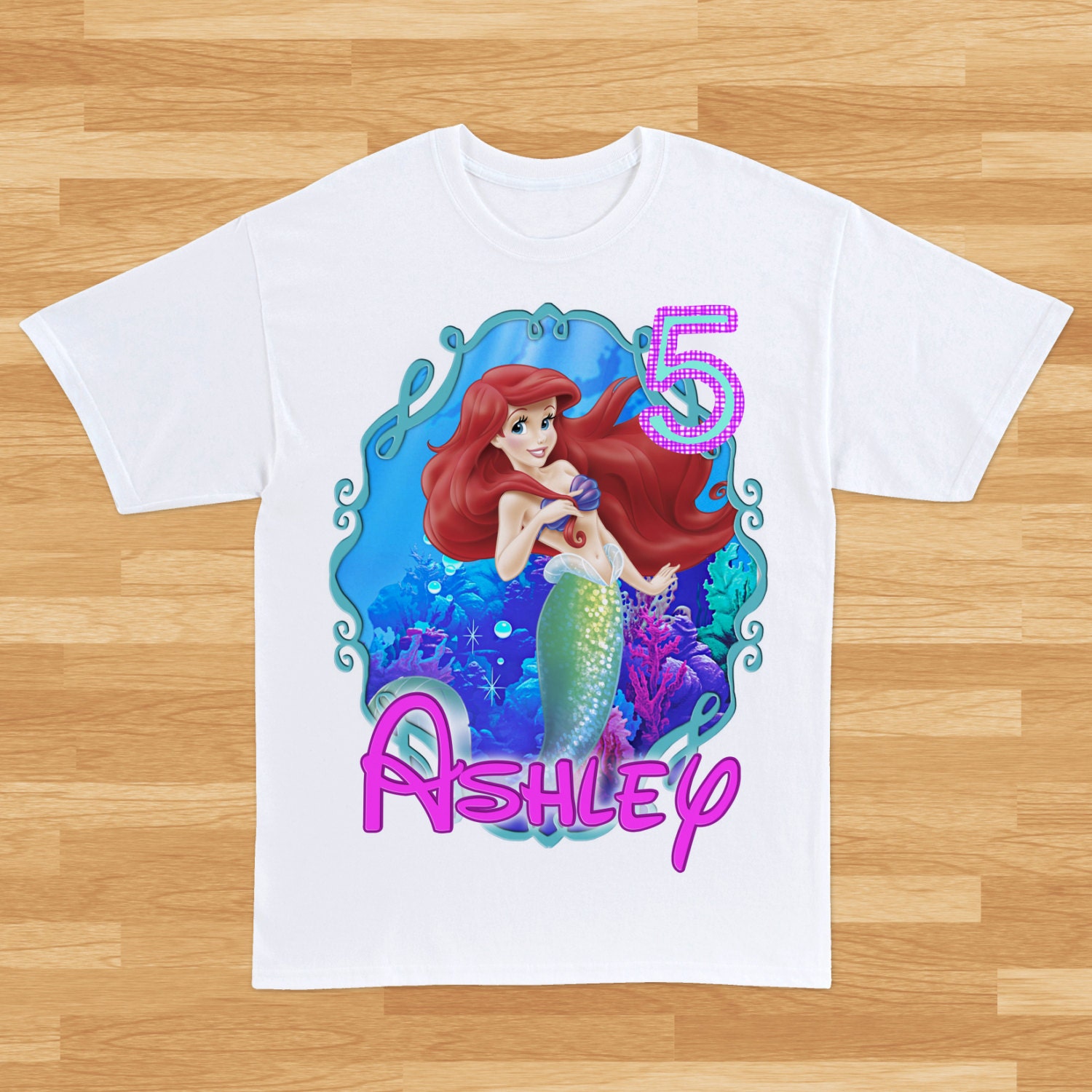 mermaid birthday shirt 4