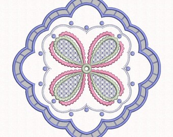 Doily Design, Cutwork, Machine Embroidery Design, Doily Pattern, Swirls, Instant Download