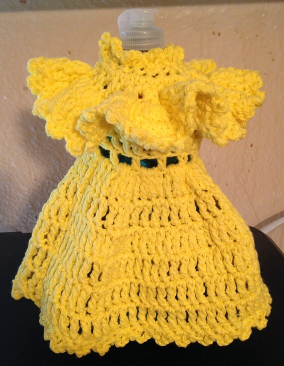 Crochet Dish Soap Bottle Dress/Soap Dispenser Dress/Dish