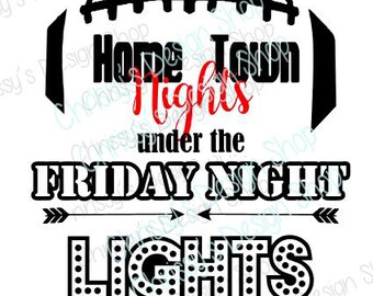 Football svg cut file / friday nights svg / football svg / friday night lights svg / Homecoming svg / vinyl crafts / football clip art