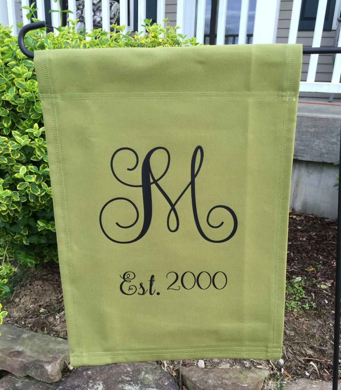 Custom Monogram Garden Flag