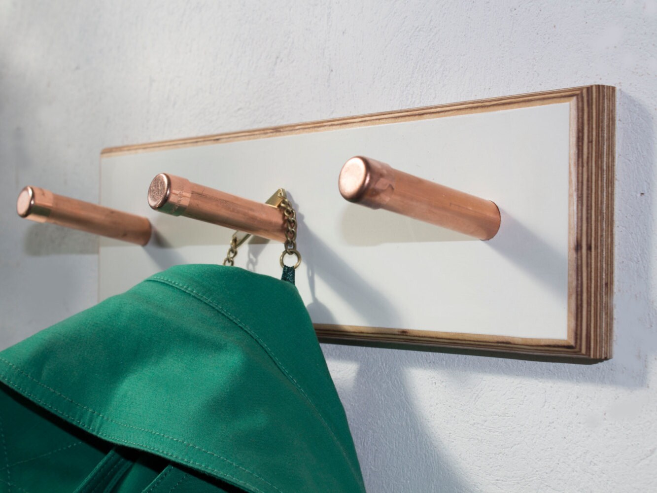 This coat hook coat rack is a hand made item by KraftworksStudio