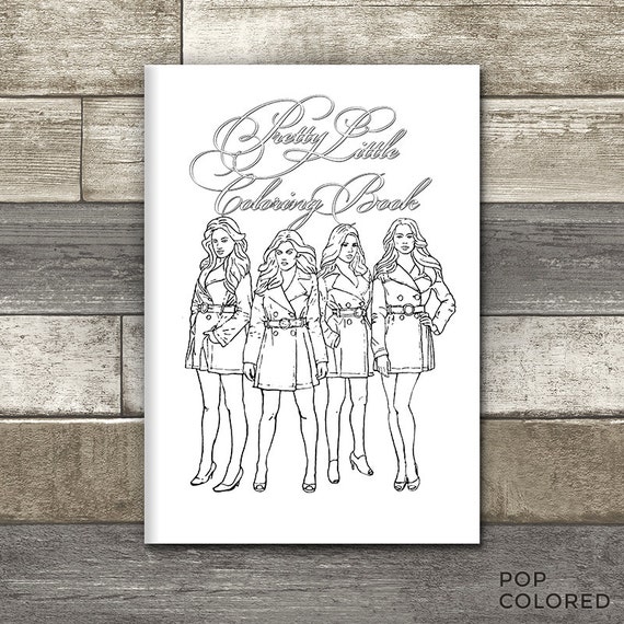 Printable Pretty Little Liars Themed Coloring Book 10 Page