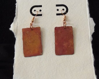 Copper Patina Earrings