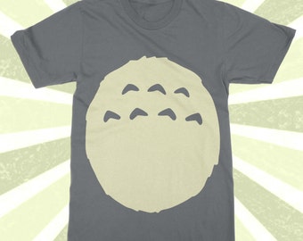 Studio Ghibli Totoro Shirt - TOTORO Costume t-shirt - Kawaii - Spirited Away - Miyazaki - Halloween - Cosplay - S/M/L/XL/2X/3X/4X - Belly