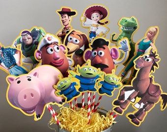 Toy Story Set of 12 Centerpiece Picks (DOUBLE-SIDED)