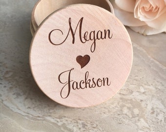 Personalized Ring Box Engraved Ring Box Engraved Wedding Ring Box Engagement Box Wedding Ring Holder Wedding Band Box Wood Engraved Box