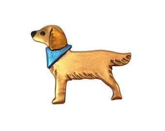 Golden Retriever Pin, Golden Retriever Jewelry, Golden Retriever Magnet
