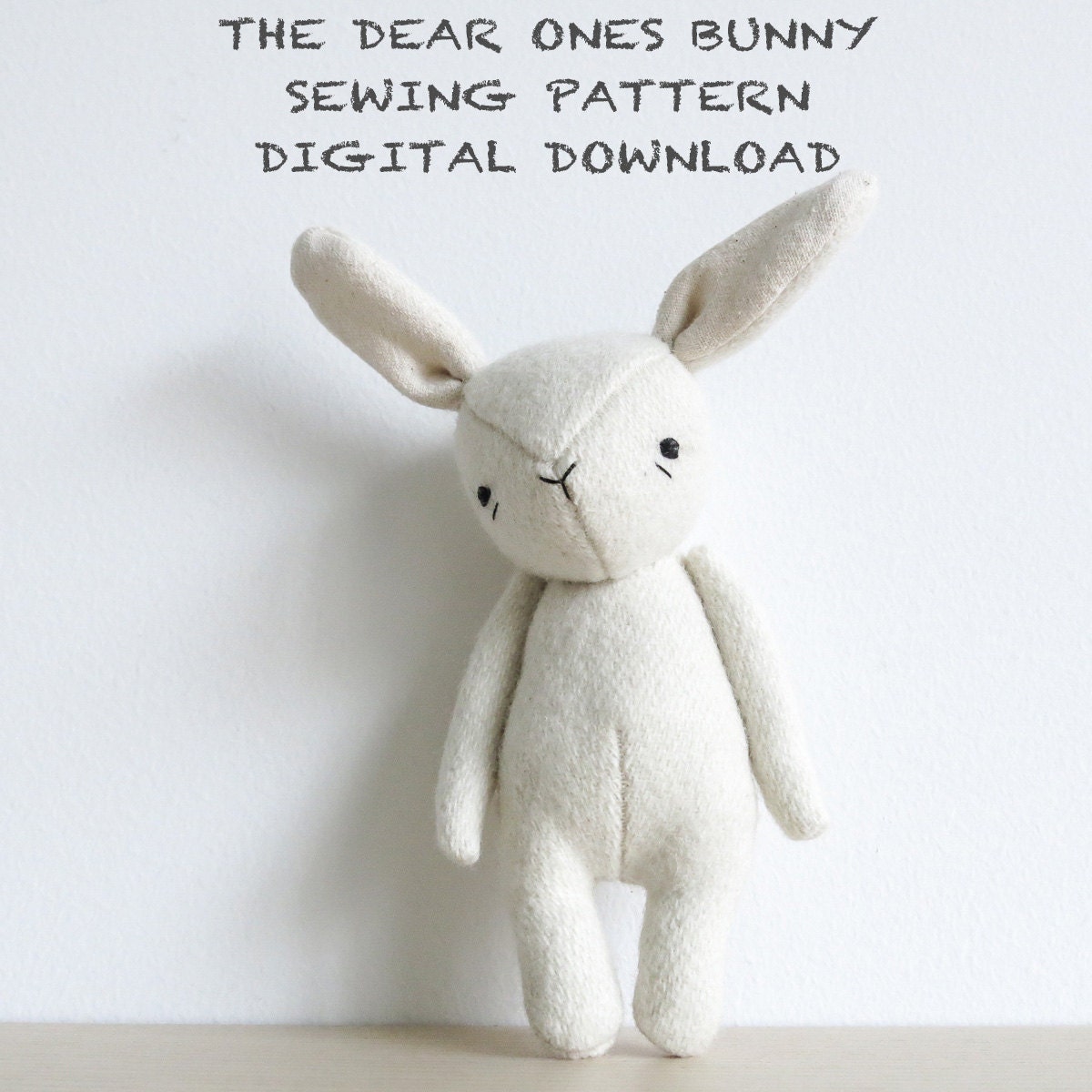 toy rabbit sewing pattern