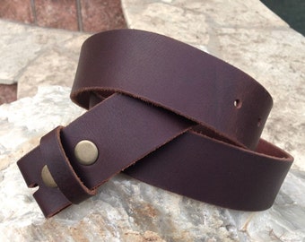 Brown Leather Belt Strap