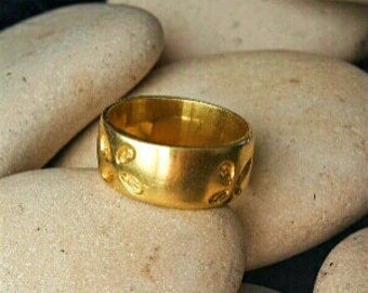 floral wedding band wedding band vintage gold wedding band women wide wedding band - Unique Wedding Ring floral wedding band wedding band vintage gold wedding band women wide wedding band - Unique Wedding Ring