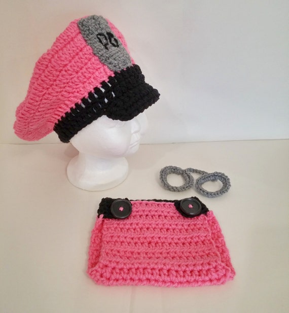 CROCHET PATTERN Newborn Police Hat & Diaper Cover by ...