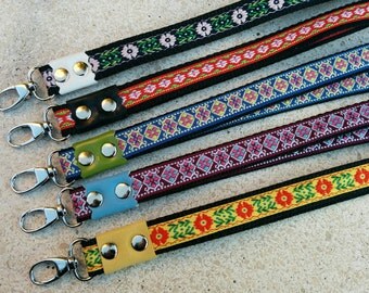 Beaded lanyard,Card lanyard,Id card,Id tag,hook lanyard,card Id holder,card holder,ID lanyard,lanyard fob,rainbow lanyard,beads lanyard