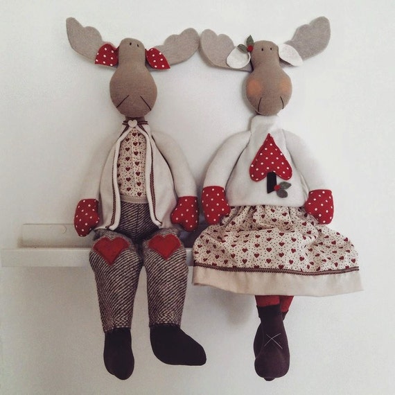 Christmas Reindeers Pattern PDF Sewing by lauracountrystyle