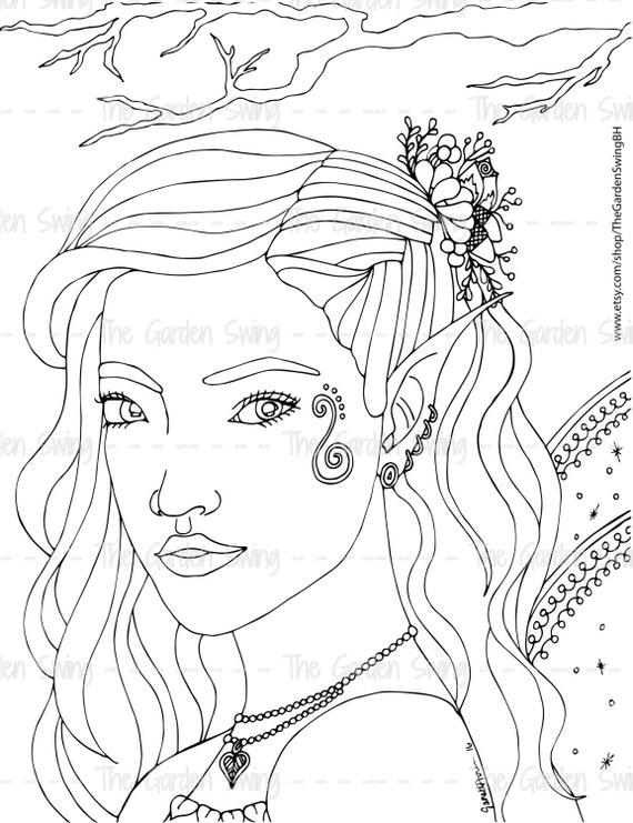 faerie coloring pages - photo #35