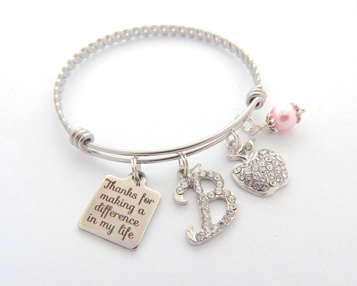 TEACHER Gift teacher bracelet Gifts for by MyBlueSnowflake on Etsy