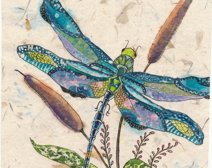 Dragonfly Painting, Watercolor Painting, Watercolor Paintings, Dragonfly Art, Watercolor batik, Dragonfly Prints