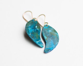 Blue Patina Earrings