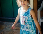 Girls Sundress - Girl Summer Dress - Kauai Hawaii Mermaid - Mermaid Dress - Hawaii Girl Gift - Cotton Beach Dress - purple pink aqua Girls Sundress - Girl Summer Dress - Kauai Hawaii Mermaid - Mermaid Dress - Hawaii Girl Gift - Cotton Beach Dress - purple pink aqua