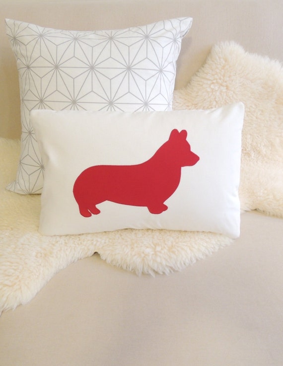 corgi christmas pillow home goods