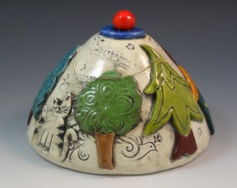 lidded Ceramic piece