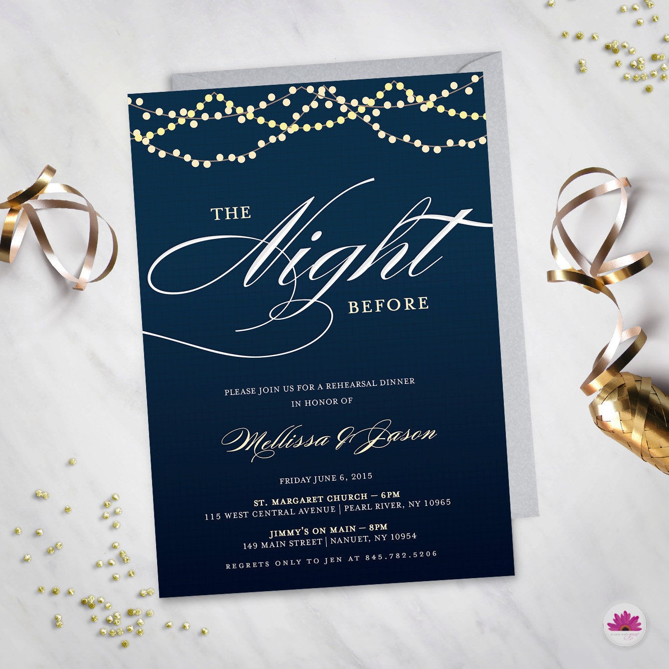 The Night Before Rehearsal Dinner Invitations 7