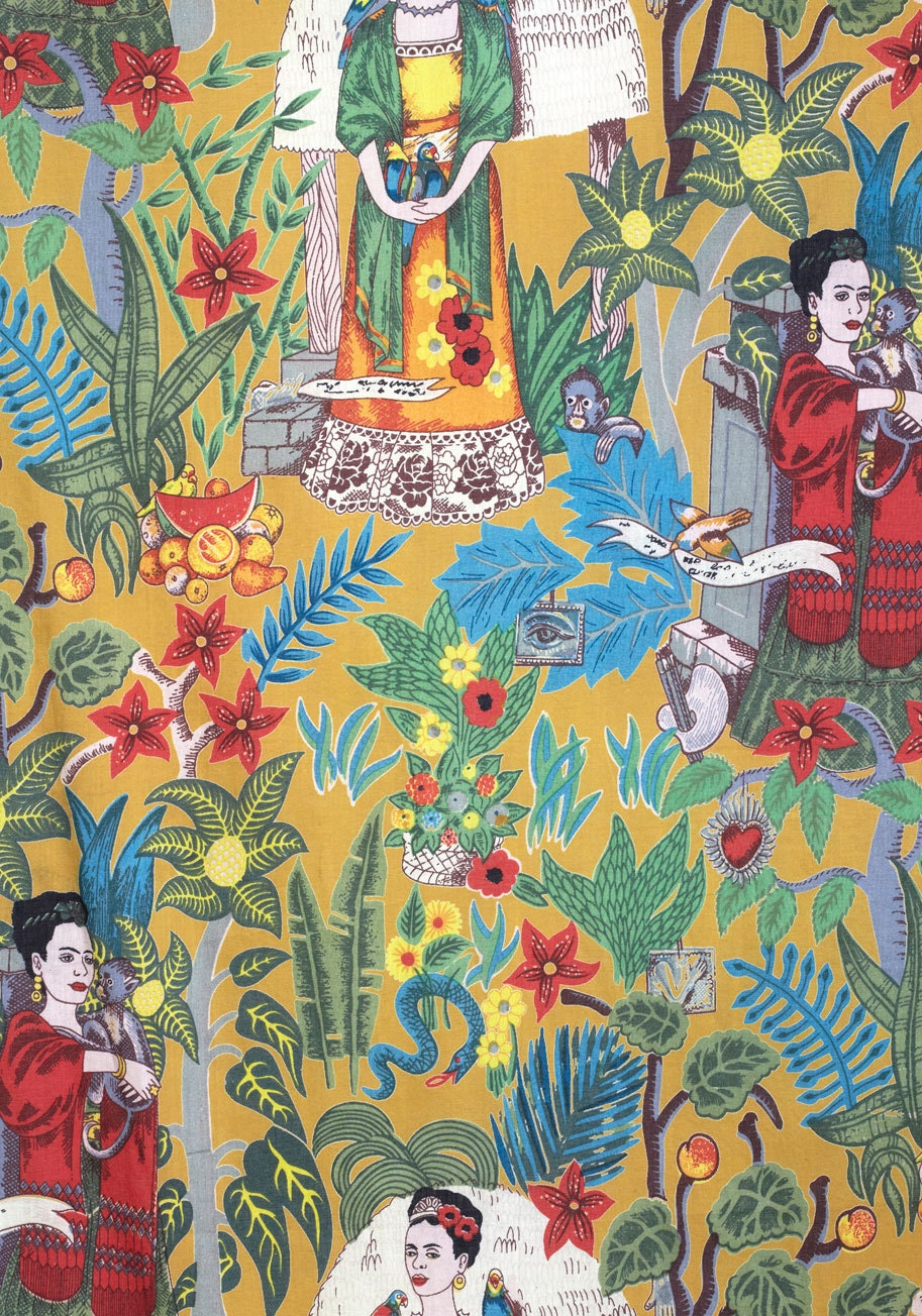 Iconic Frida Kahlo Square Tablecloth Quirky & Wonderful by candly