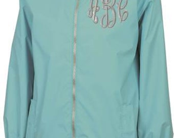 Monogrammed Rain Jacket Kids Child Waterproof Windproof Monogram Rain Coat