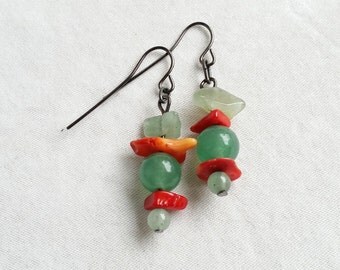 Enchanted Rose Earrings- Gunmetal