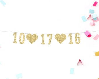 Save the Date Banner, Wedding Date Banner, Custom Banner, Save the Date Prop, Bridal Banner, Save the Date Sign, Date Banner, Wedding Banner