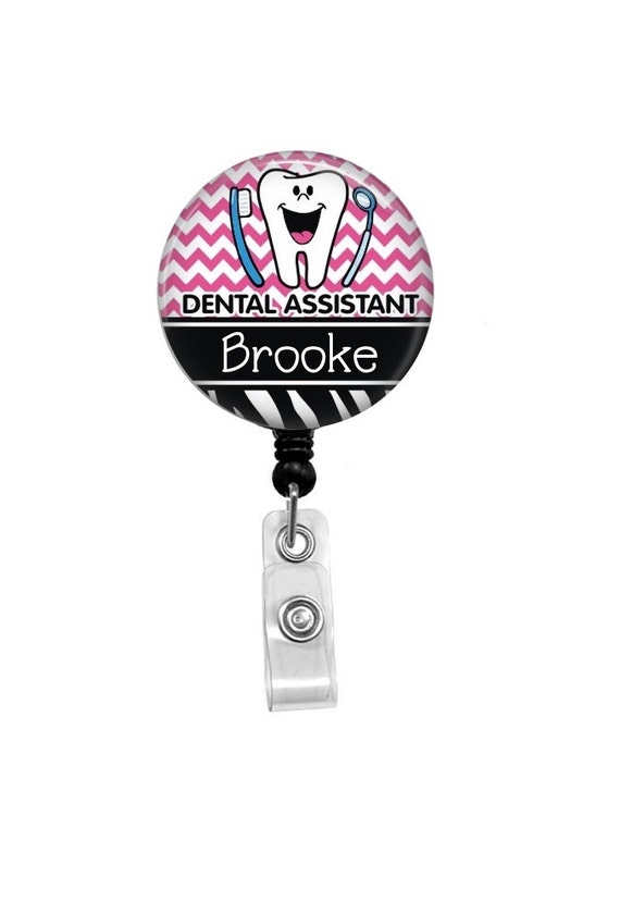 Dental Assistant Badge Reel Id Badge Holder Badge Holder